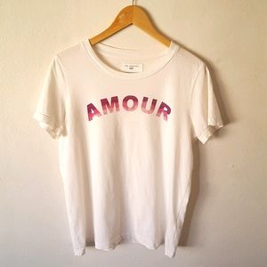 NWT Anthropologie Sol Angeles Amour Graphic Tee